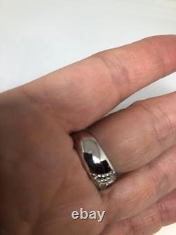 Vintage Handmade Deep Blue Iolite Setting 925 Sterling Silver Gothic Ring