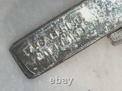 Vintage Heavy Aurora Borealis Crystal Sterling Silver Rosary Signed A. Gale 60g