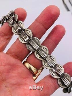 Vintage Hector Aguilar Taxco Mexico Sterling Silver Bracelet No Reserve