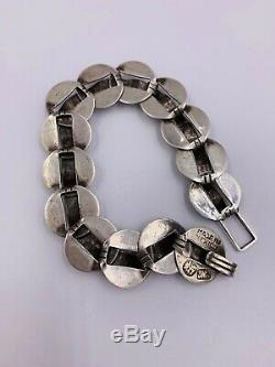 Vintage Hector Aguilar Taxco Mexico Sterling Silver Bracelet No Reserve