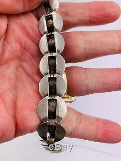 Vintage Hector Aguilar Taxco Mexico Sterling Silver Bracelet No Reserve