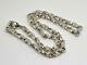 Vintage Ibb Sterling Silver Solid Fancy Twist Link Heavy 18 Chain Necklace 50g