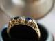 Vintage Iconic Retro Engagement Filigree Ring 14k Yellow Gold Over 2ct Sapphire