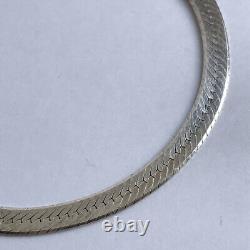 Vintage Italy Jewelry Sterling Silver 925 Elegant Bracelet Weight 4.5 gr