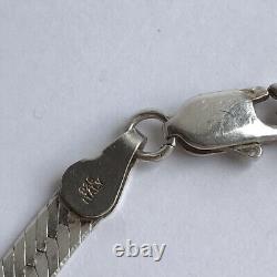 Vintage Italy Jewelry Sterling Silver 925 Elegant Bracelet Weight 4.5 gr