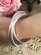 Vintage Jewellery Entwined Large Sterling Silver Golf Bangles Antique Jewelry