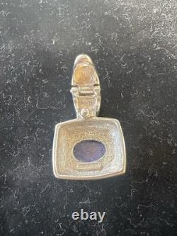 Vintage Joseph Esposito Pendant/ Clasp Lapis Lazuli 925 Signed Perfect 15g