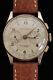 Vintage Montagne 18k Gold & Sterling Silver 1950's Manual Wind Chronograph Watch