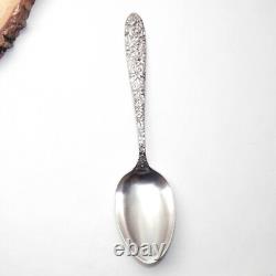Vintage Manchester Southern Rose Solid Sterling Silver Table Serving Spoon 8