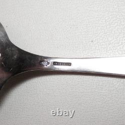Vintage Manchester Southern Rose Solid Sterling Silver Table Serving Spoon 8