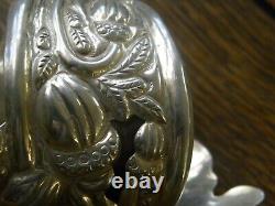 Vintage Mexican Acorn Bybass Bangle Bracelet Sterling Silver Signed Es 925