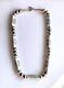 Vintage Native American Sterling Silver Hand Tooled Navajo Pearl Beaded Necklace