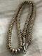 Vintage Native American Sterling Silver Navajo Pearls Bench Bead Necklace