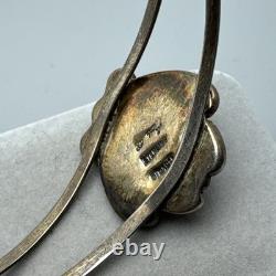 Vintage Navajo Sterling Silver And Opal Bracelet