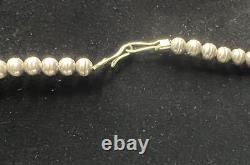 Vintage Navajo Sterling Silver Red Coral Squash Blossom Shadowbox Necklace 28