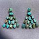 Vintage Navajo Sterling Silver With Natural Turquoise Earrings
