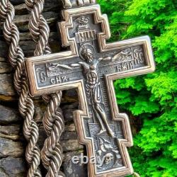 Vintage Necklace Jesus Silver 925 Chain Pendent Jewelry Amulet Women Men Mori