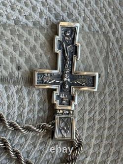 Vintage Necklace Jesus Silver 925 Chain Pendent Jewelry Amulet Women Men Mori