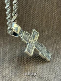 Vintage Necklace Jesus Silver 925 Chain Pendent Jewelry Amulet Women Men Mori