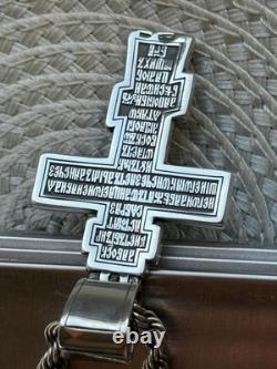 Vintage Necklace Jesus Silver 925 Chain Pendent Jewelry Amulet Women Men Mori