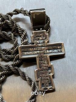 Vintage Necklace Jesus Silver 925 Chain Pendent Jewelry Amulet Women Men Mori