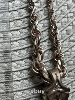 Vintage Necklace Silver 925 Jesus Pendent Jewelry Saints Orthodox Archangel Rare