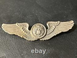 Vintage Original WWII USAAF Army Air Crew Wings Sterling Silver