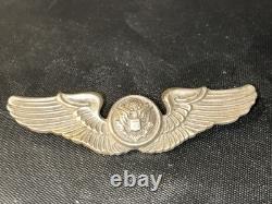 Vintage Original WWII USAAF Army Air Crew Wings Sterling Silver