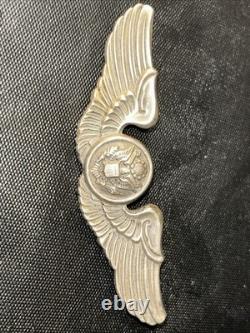 Vintage Original WWII USAAF Army Air Crew Wings Sterling Silver