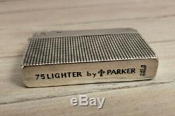 Vintage PARKER Cisele Classic 75 Sterling Silver Lighter, VERY RARE