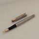 Vintage Parker 75 Cisele Fountain Pen Sterling Silver Made In Usa