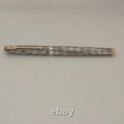 Vintage Parker 75 Cisele Fountain Pen Sterling Silver Made in USA