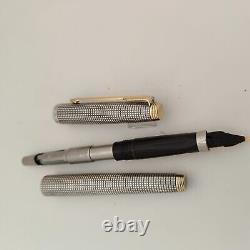 Vintage Parker 75 Cisele Fountain Pen Sterling Silver Made in USA