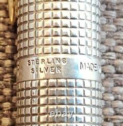 Vintage Parker 75 Sterling Silver Fountain Pen Cisele 14K Nib France