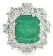 Vintage Ring Style Green White Round 925 Sterling Silver Grab Cz Adastra Jewelry