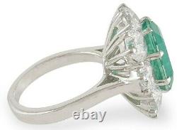 Vintage Ring Style Green White Round 925 Sterling Silver Grab CZ ADASTRA JEWELRY