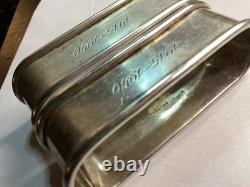 Vintage Rogers Lunt Bowlen Sterling Silver Napkin Rings Pair Pattern 450. 36.7g