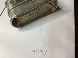 Vintage Rogers Lunt Bowlen Sterling Silver Napkin Rings Pair Pattern 450. 36.7g