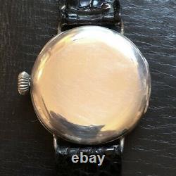 Vintage Rolex WW1 Mens Military Officers Trench Watch Sterling Circa 1915