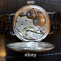 Vintage Rolex WW1 Mens Military Officers Trench Watch Sterling Circa 1915