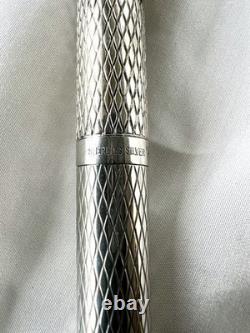 Vintage SHEAFFER Imperial Sterling Silver Fountain Pen 14K Inlaid Nib USA