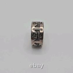 Vintage Signed Native American Navajo Sterling Silver Thunderbird Ring Size 6.75
