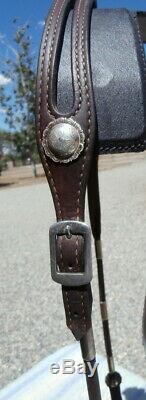 Vintage Silver Ferrule Headstall Sterling Silver Vogt Horse Show Curb Bit