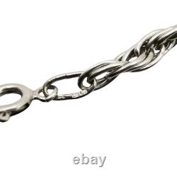 Vintage Silver Sterling Jewelry Chain 20 gr 875, Fine Signed Necklace