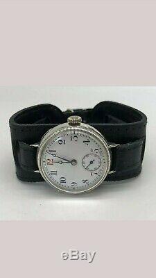 Vintage Solid Silver WW1 Military Trench Watch (Serviced + Warranty)