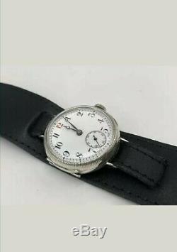 Vintage Solid Silver WW1 Military Trench Watch (Serviced + Warranty)