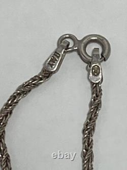 Vintage Square Onyx Pendant Necklace & Earrings Set Sterling Silver Modernist