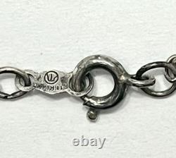 Vintage Sterling Lot 925 With Amethyst Clear Stones Filigree Italy Chain