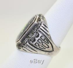 Vintage Sterling Mens Ring C. C. C. USA Civilian Conservation Corps Sz 6.25 1934