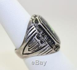 Vintage Sterling Mens Ring C. C. C. USA Civilian Conservation Corps Sz 6.25 1934